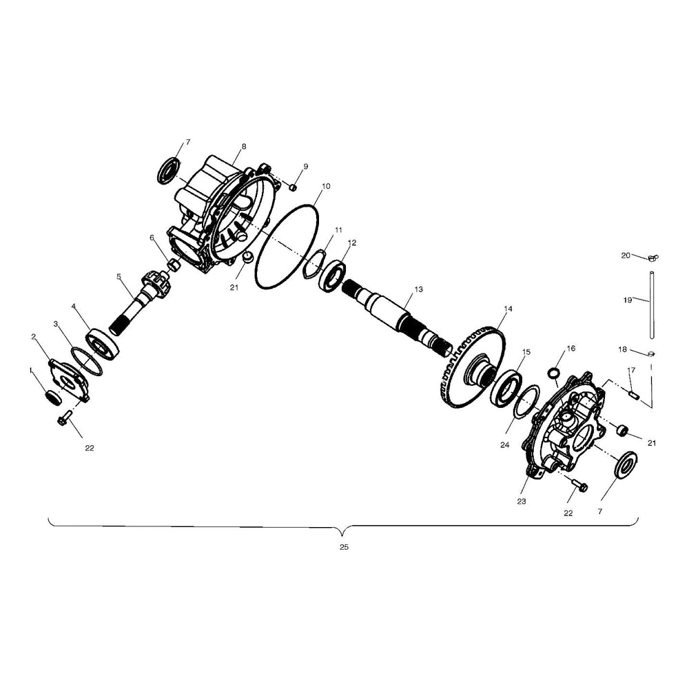 Polaris Off Road Output Shaft, Genuine OEM Part 3234021, Qty 1