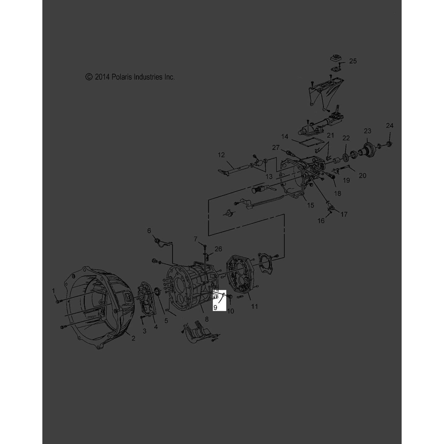 Polaris Slingshot Gasket, Genuine OEM Part 3235642, Qty 1