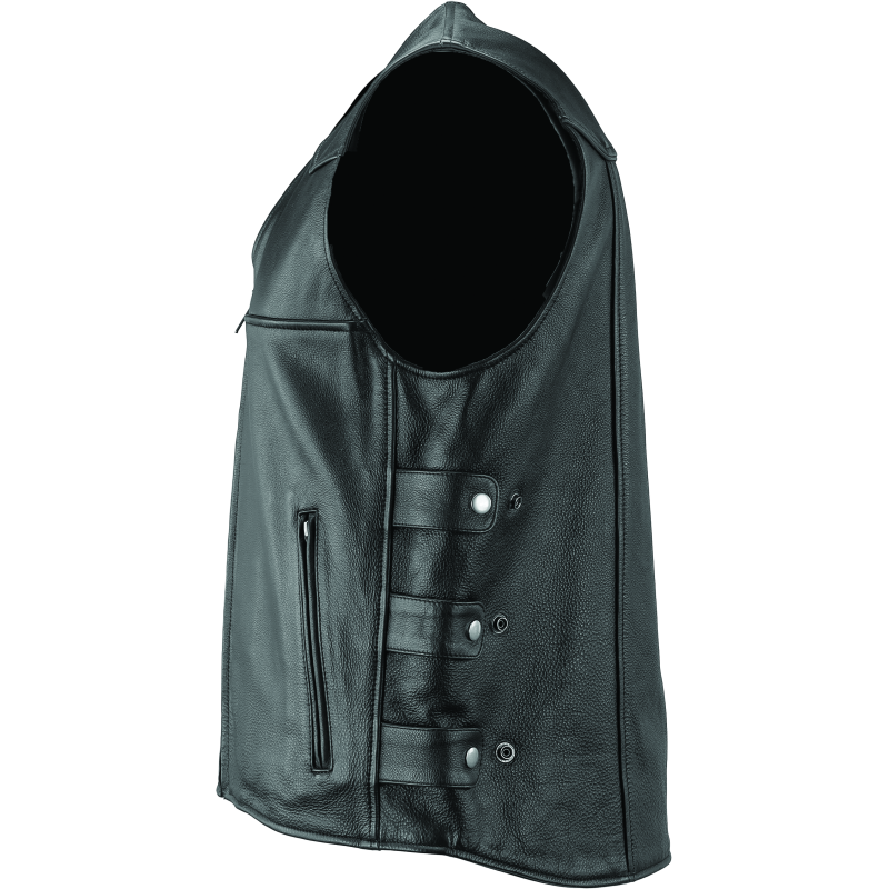 Kuryakyn Leather By River Road Plains Leather Vest Black - Small