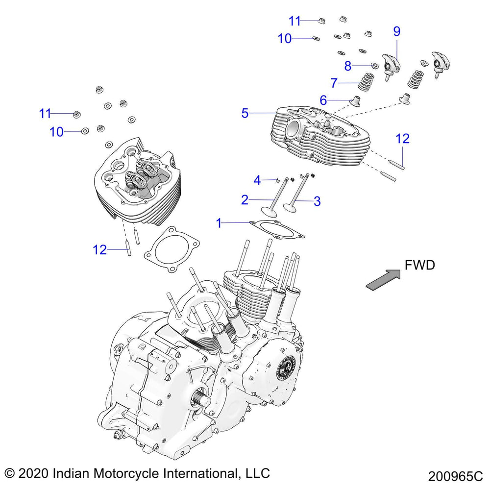 
                      
                        Indian Motorcycle Exhaust Valve, Genuine OEM Part 3022470, Qty 1
                      
                    