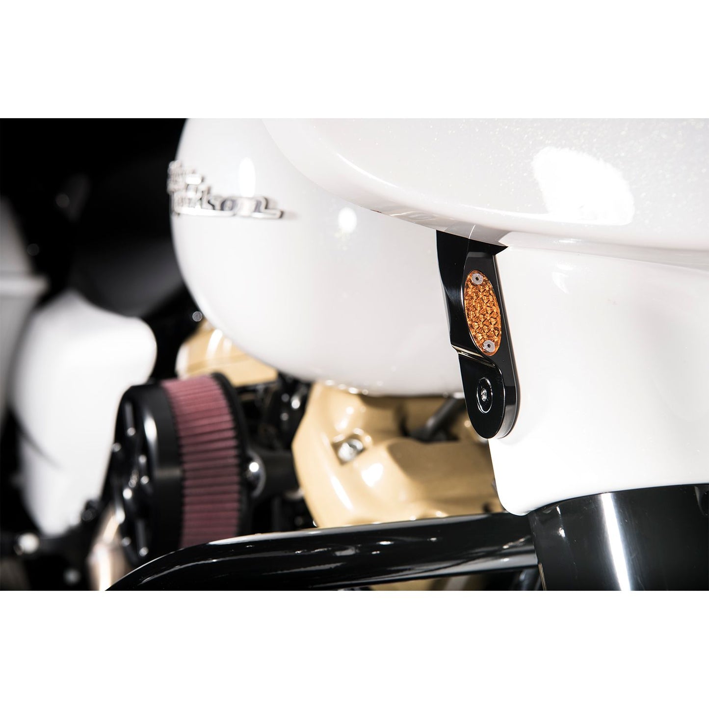 Led Front Signal Lights Flhx Flht W/O Spotlights Blk