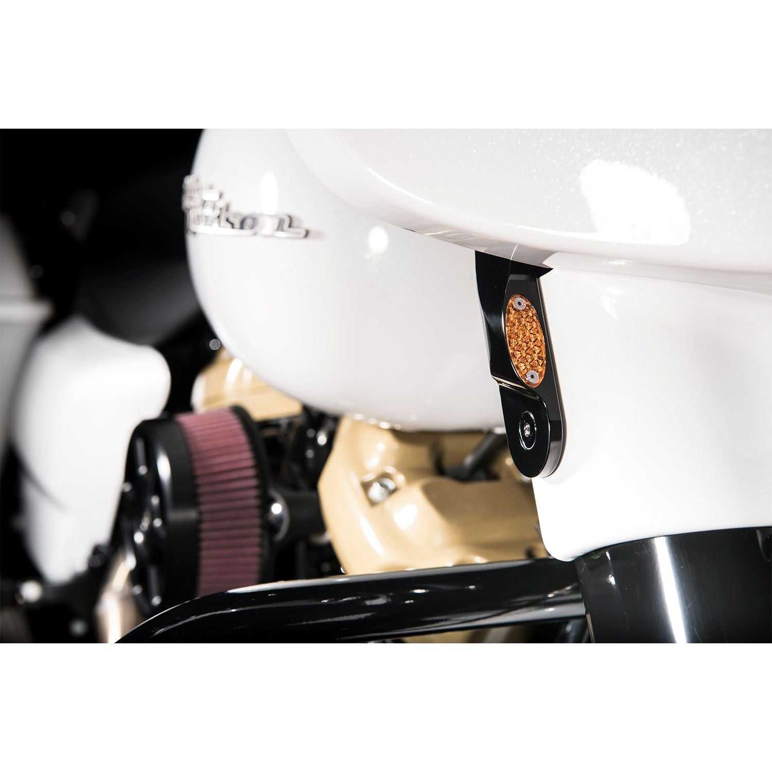 Led Front Signal Lights Flhx Flht W/O Spotlights Blk