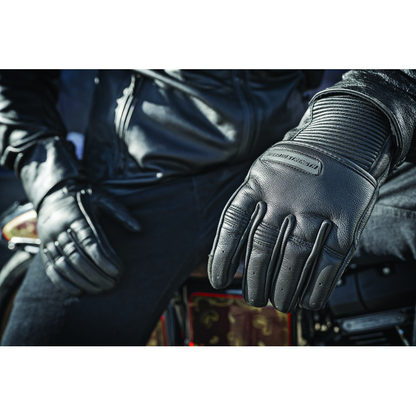 Speed and Strength Off the Chain Leather Gloves Black - Small