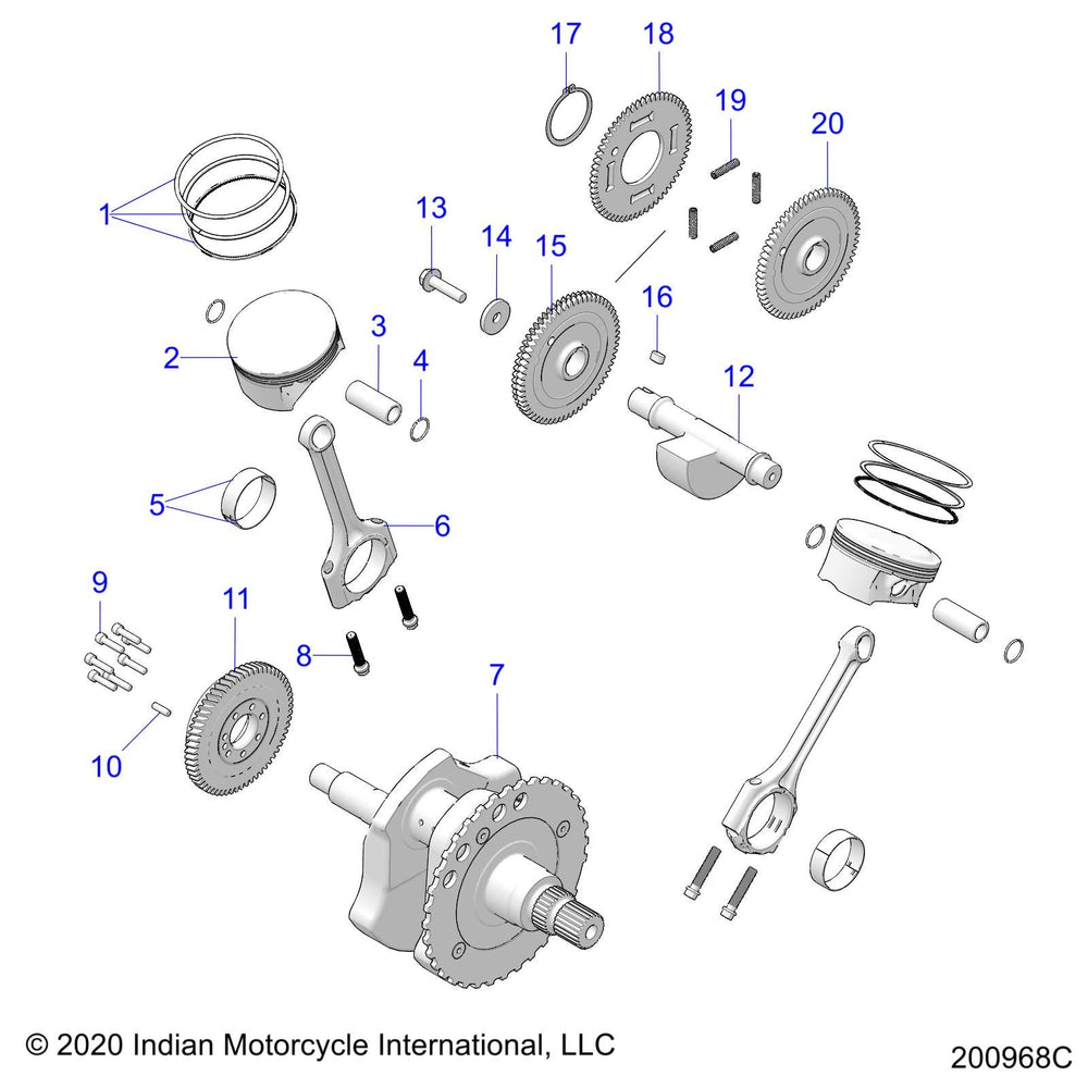 
                      
                        Indian Motorcycle Balance Shaft Gear, Genuine OEM Part 6230806, Qty 1
                      
                    