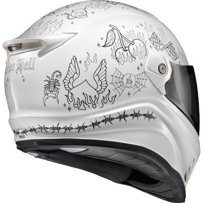 Covert Fx Full Face Helmet The Litas 2 White Sm