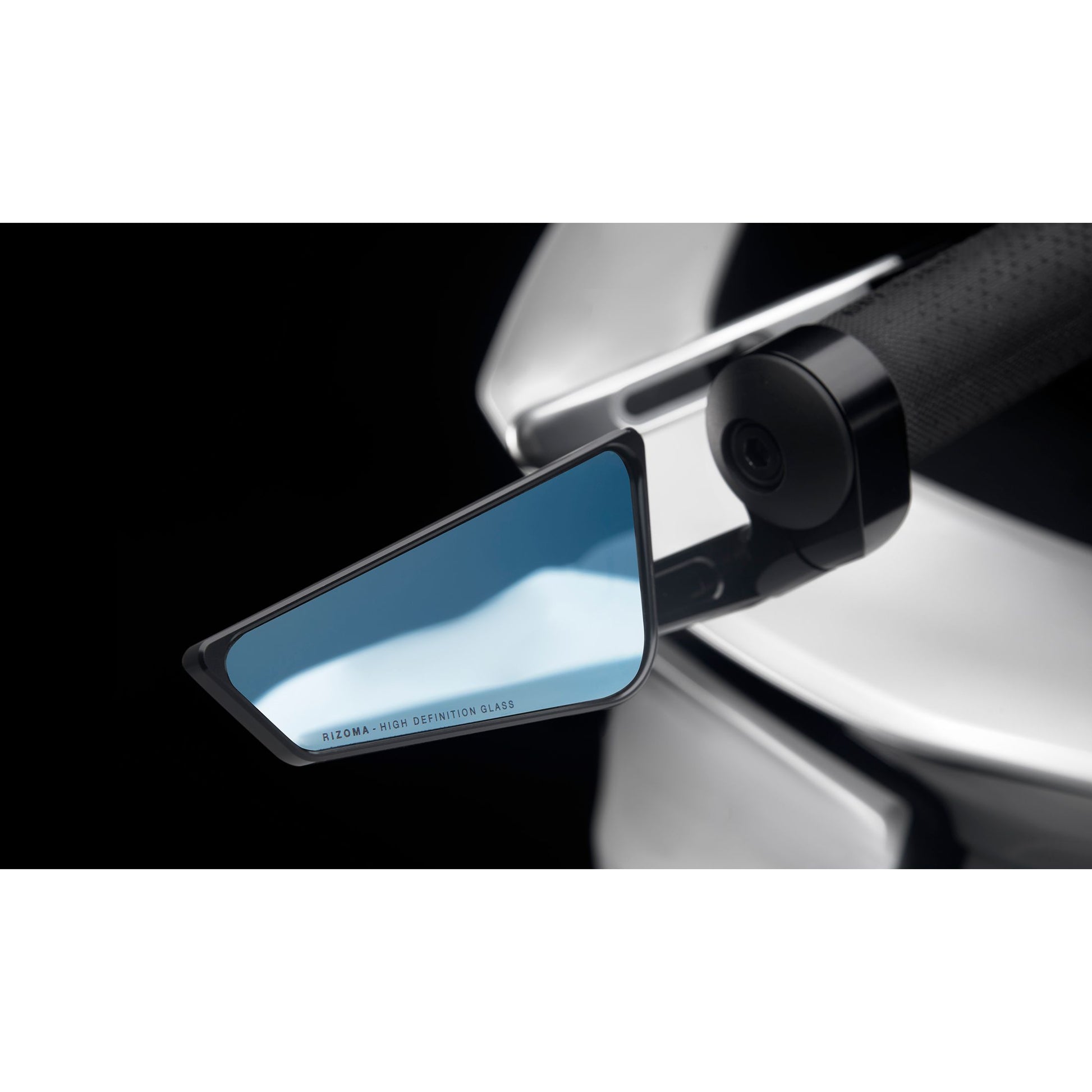 Cut Edge Bar End Mirror Universal Left Black Ea