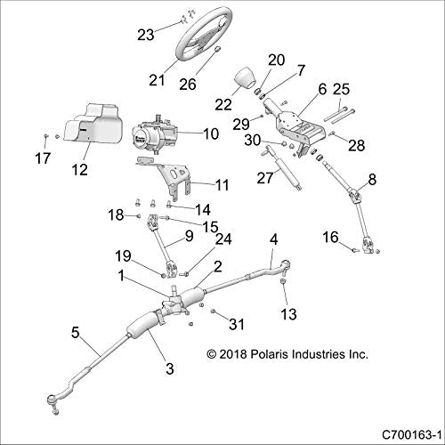 Polaris RZR Passenger Side Boot Kit, Genuine OEM Part 5416559, Qty 1