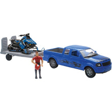 Replica 1:18 Trk/Trailer/Sled Truck Blue/Polaris Blue