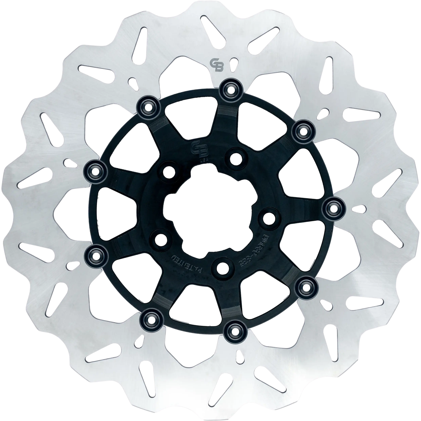 Rotor 11.8" Floating Wave Rr Black