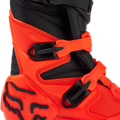 FOX RACING YOUTH COMP MOTOCROSS BOOTS, FLUORESCENT ORANGE, 5