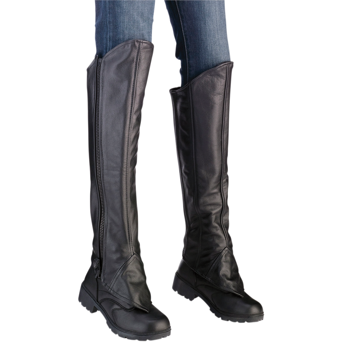 Z1R Women's Half Chaps - Black - 2XS/XS 2815-0091