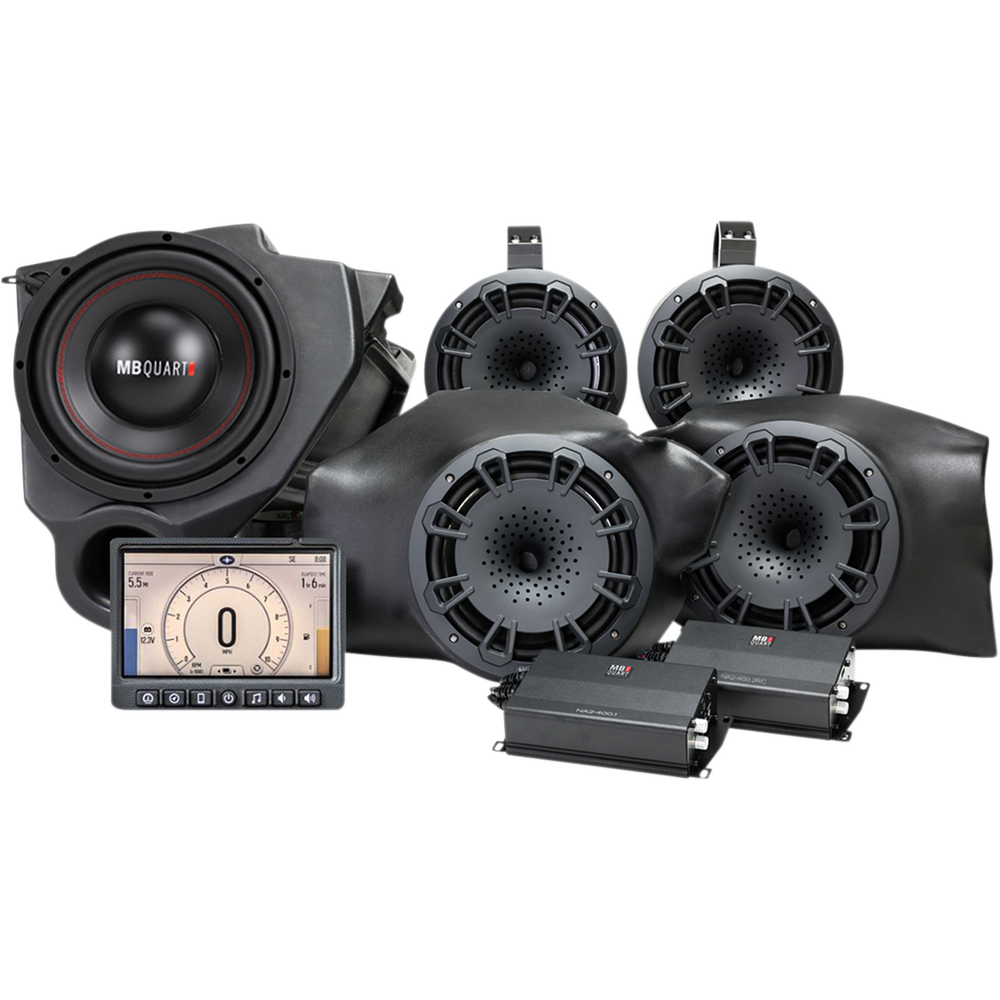 MB QUART Audio Package - Stage 5 - RZR w/ Ride Command? MBQR-STG5-RC-1