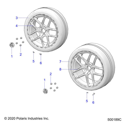 Polaris Slingshot Tire, Rear, 255/35R20, Part 5415836