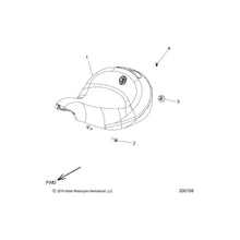 Indian Motorcycle Driver Seat Assembly, Black - 2686580-01
