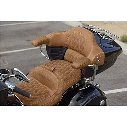 Indian Motorcycle Genuine Leather Quilted Trunk Passenger Backrest Pad - 2880284-06