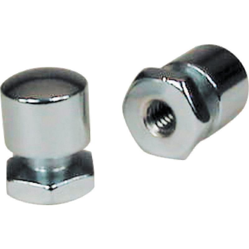 Mustang Solo Mounting Nuts (Pair) - Chrome