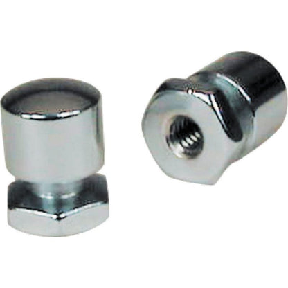 Mustang Solo Mounting Nuts (Pair) - Chrome