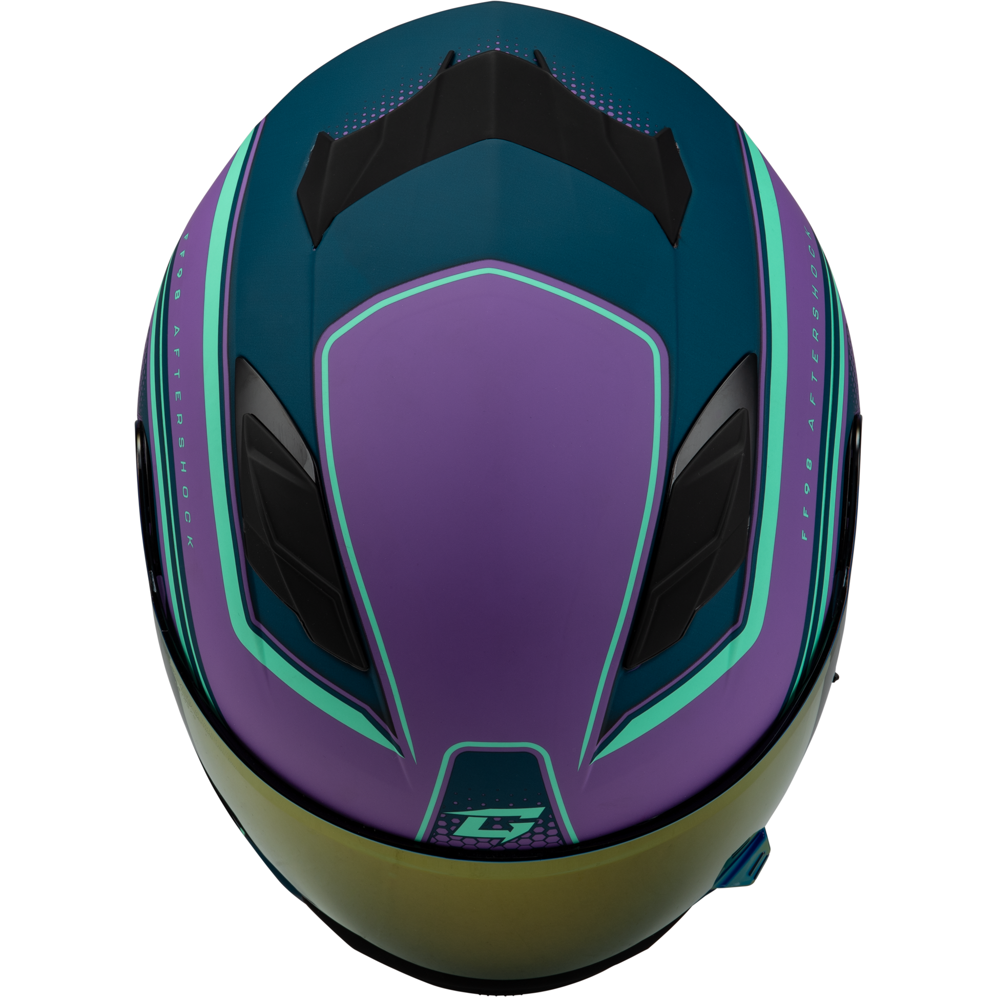 Ff 98 Aftershock Helmet Matte Purple/Blue Sm
