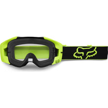 Fox Racing Vue Motocross Goggle, STRAY Yellow/Black - Clear Lens