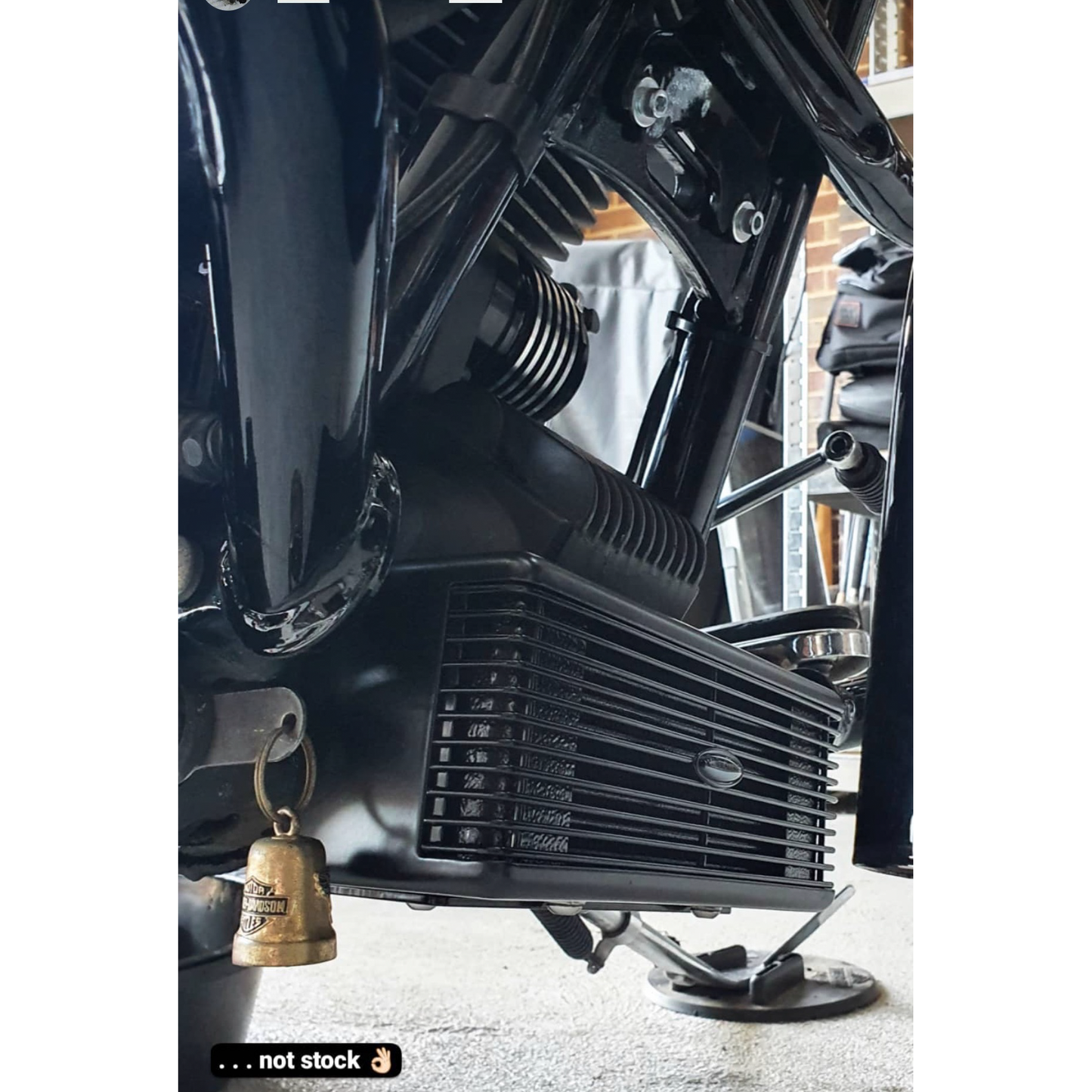 Front Mount Oil Cooler Tc Touring `09 16  Gloss Blk