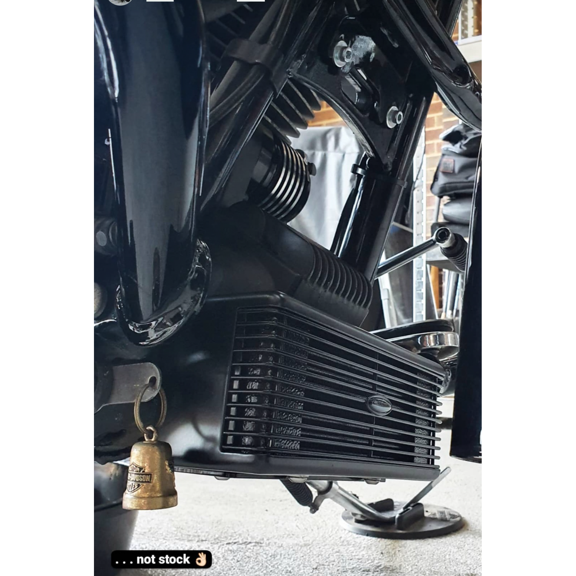 Front Mount Oil Cooler Tc Touring `09 16  Gloss Blk