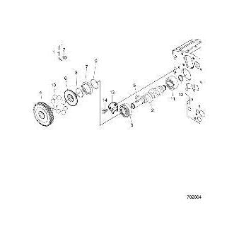 Polaris Off Road Camshaft, Genuine OEM Part 3070612, Qty 1