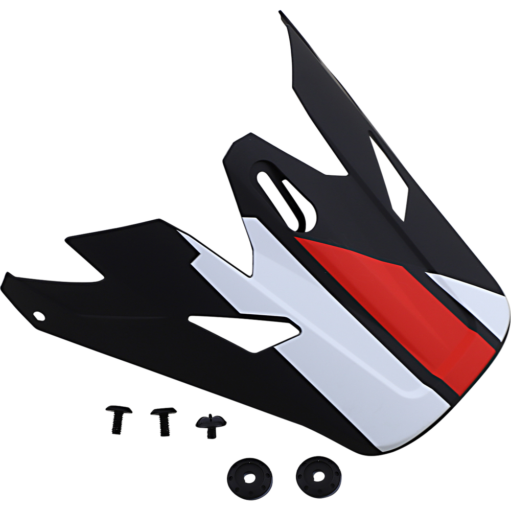 Z1R Rise Visor - Evac - Matte Black/Red/White 0132-1392