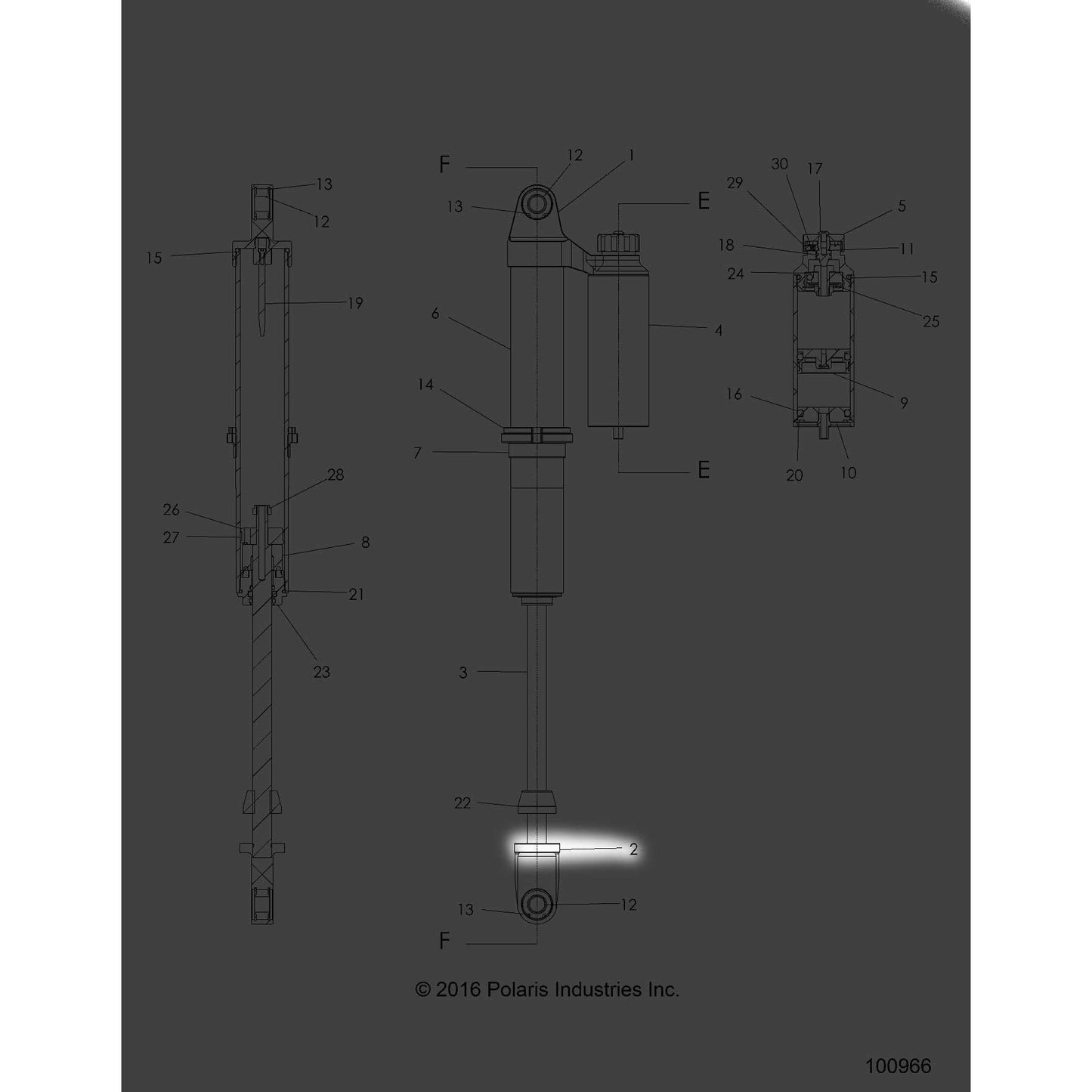 Polaris ATV Shaft Loop, Genuine OEM Part 1800828, Qty 1