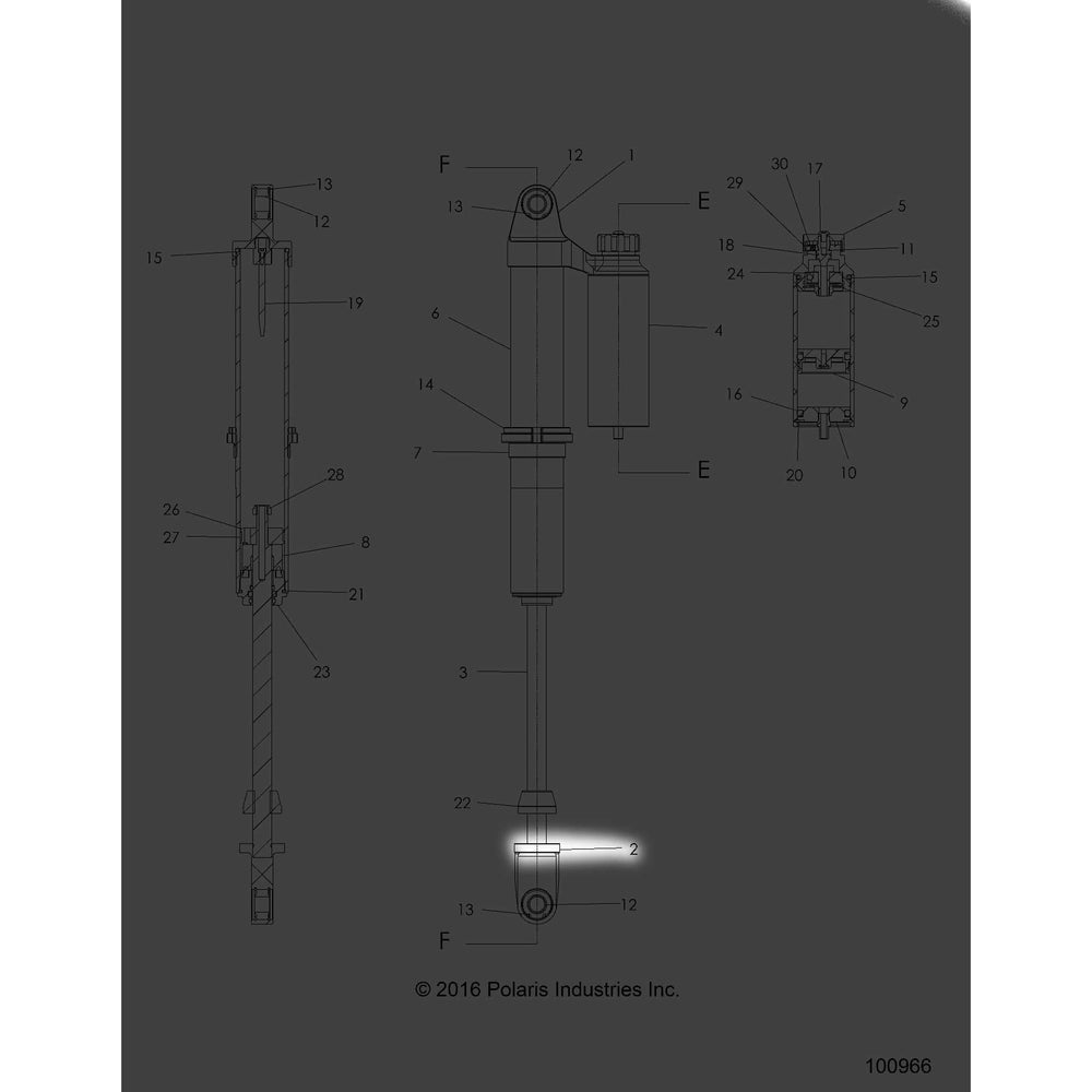 Polaris ATV Shaft Loop, Genuine OEM Part 1800828, Qty 1