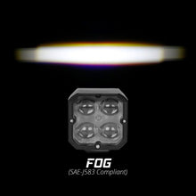 XK Glow XKchrome 20w LED Cube Light w/ RGB Accent Light Kit w/ Controller- Fog Beam 2pc