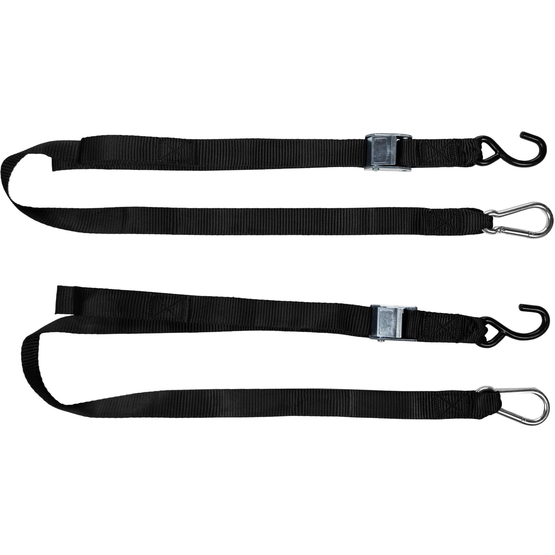 1.5" X 6' Tie Down Black 2/Pk