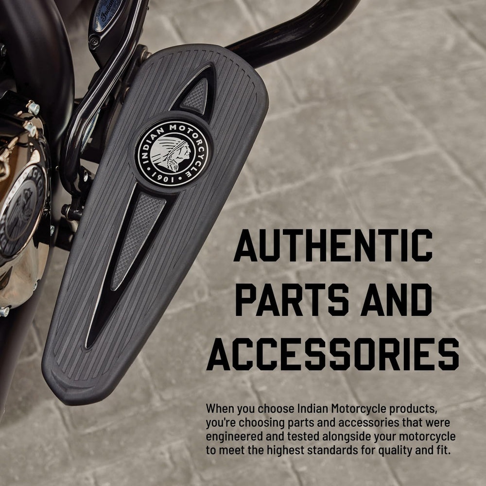 
                      
                        Indian Motorcycle Handlebar Bag for Front Fork, Fits Chief, Super Chief, Chief Bobber, Water Resistant Vinyl, Black, Attaches to Handlebars, for Gloves, Sunglasses, Cell Phone - 2889808-VBA
                      
                    