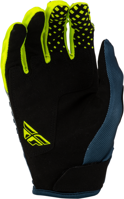Youth Kinetic Fade Gloves Navy/Hi Vis/White Yl