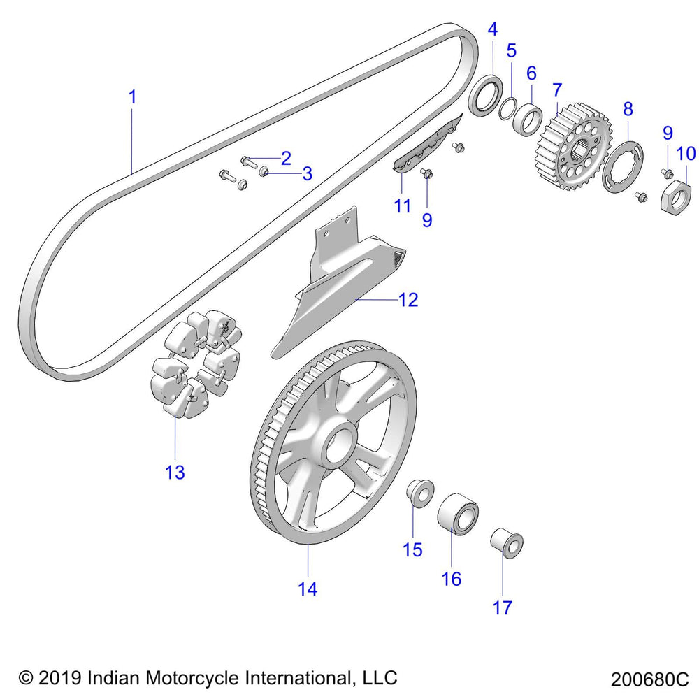 
                      
                        Indian Motorcycle RLR Bearing, Cush Drive, Genuine OEM Part 3514795, Qty 1
                      
                    