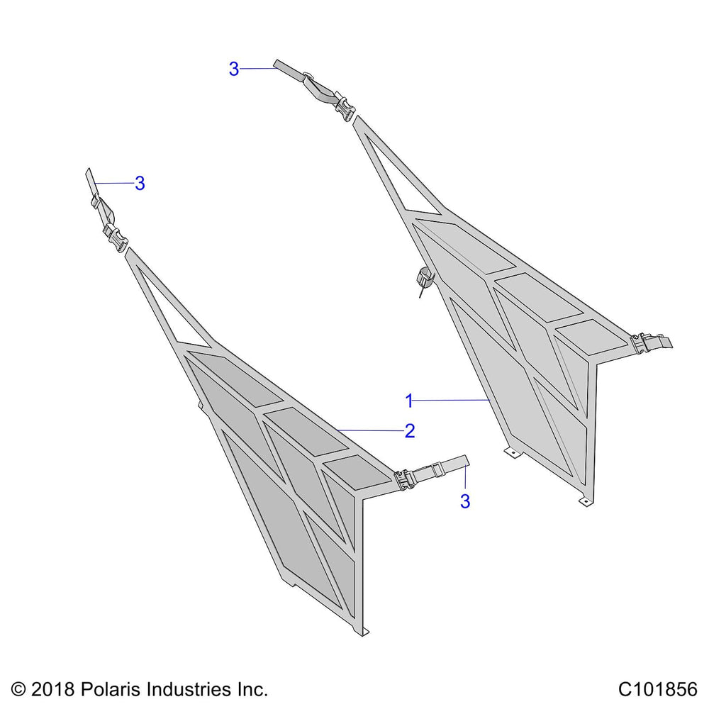 
                      
                        Polaris ATV Side Net, Right, Genuine OEM Part 2687591, Qty 1
                      
                    