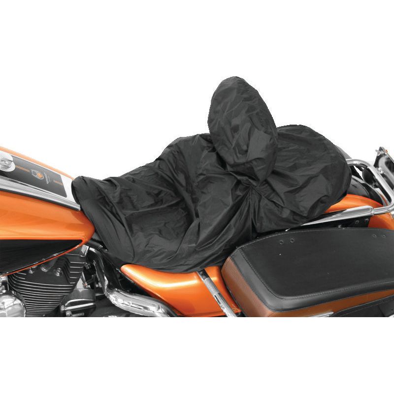 Mustang Harley Rain Covers w/ Driver Backrest - Black