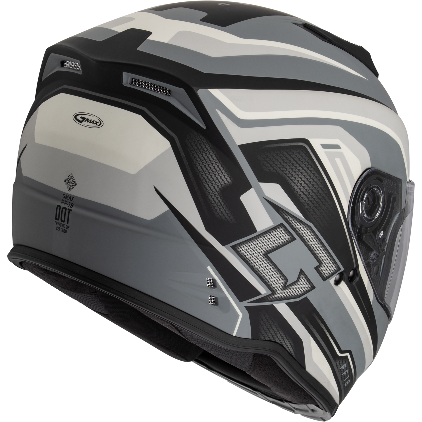 Ff 18 Drift Helmet Matte Grey/Silver/Black Xl