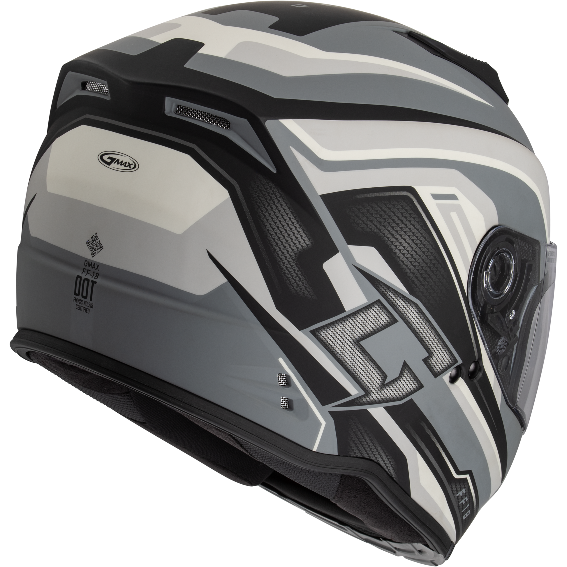 Ff 18 Drift Helmet Matte Grey/Silver/Black Xl