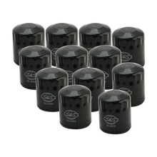 S&S Cycle 99-18 BT/2017+ M8/X-Wedge Black Oil Filter - 12 Pack