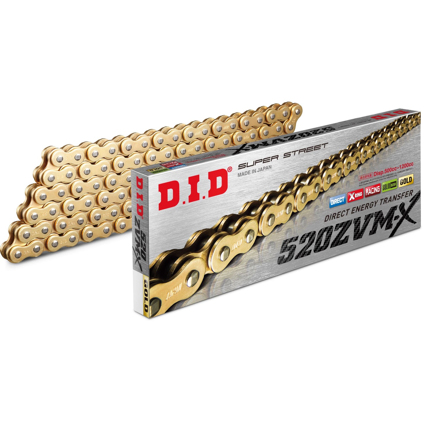 Super Street 520zvmxg 160l X Ring Chain Gold