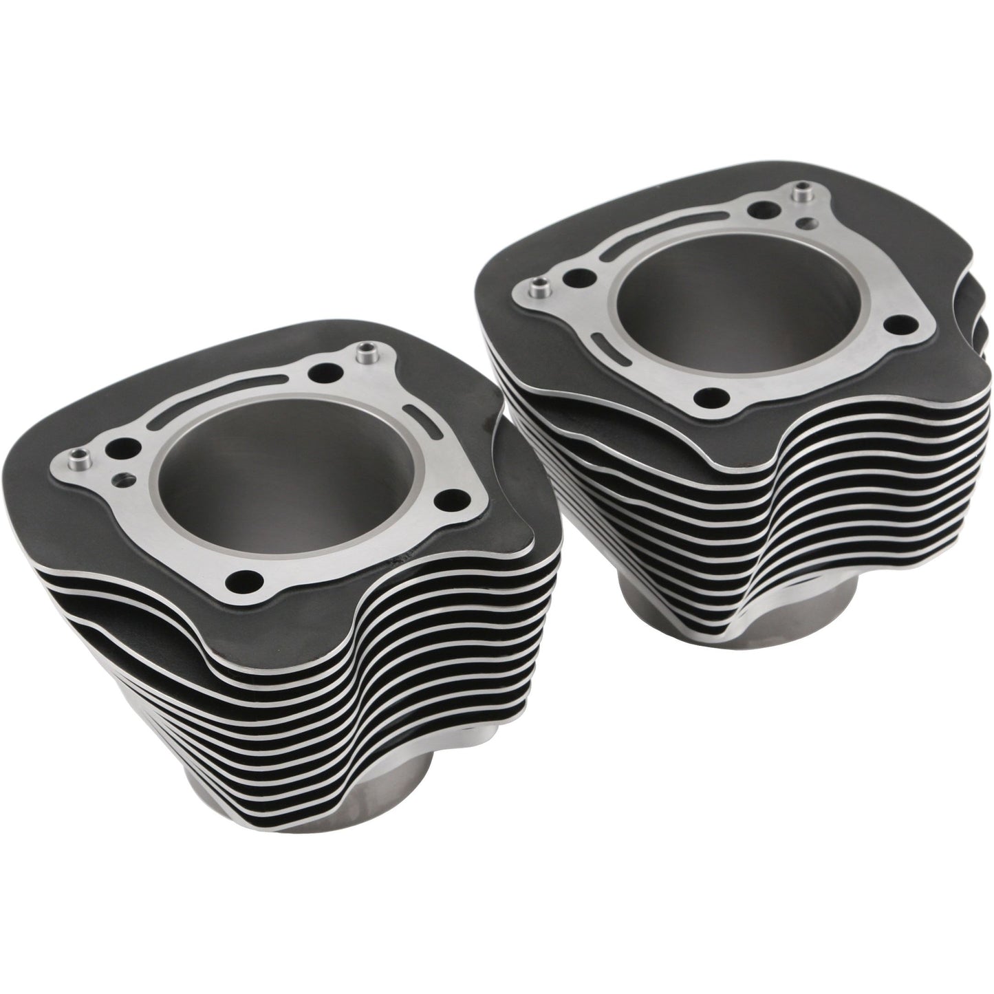 Big Bore Cylinder M8 124 Black W/Machined Fins  Pr