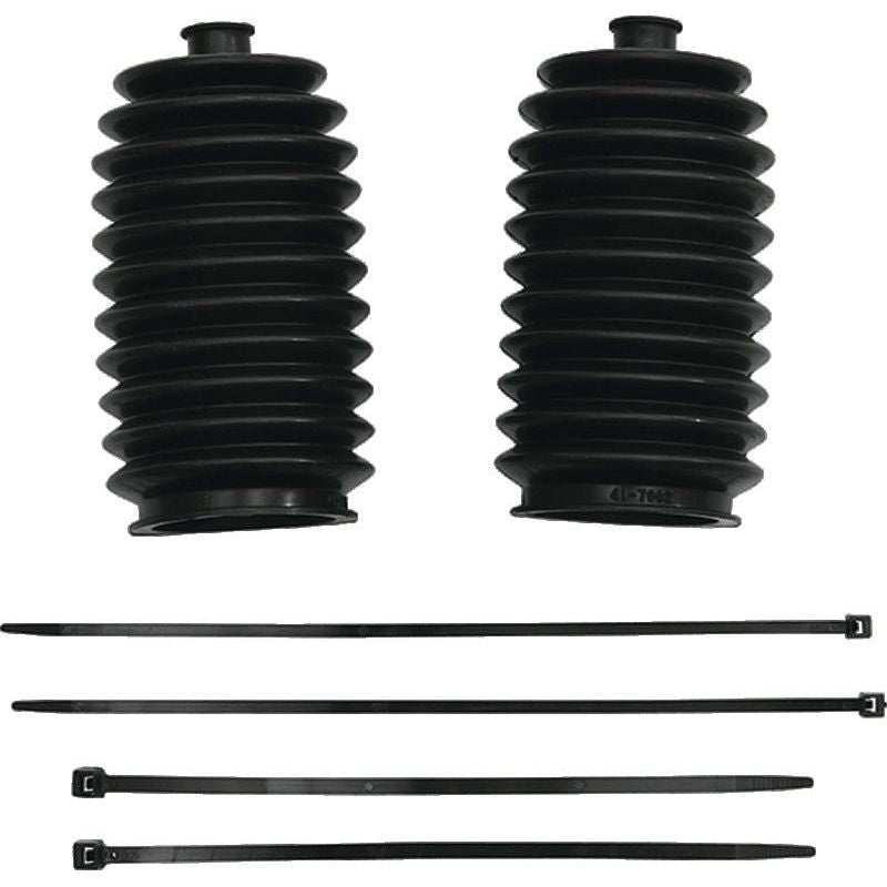 QuadBoss 17-19 Polaris ACE 500 Steering Rack Tie Rod Assembly Kit - Replacement Race Boot