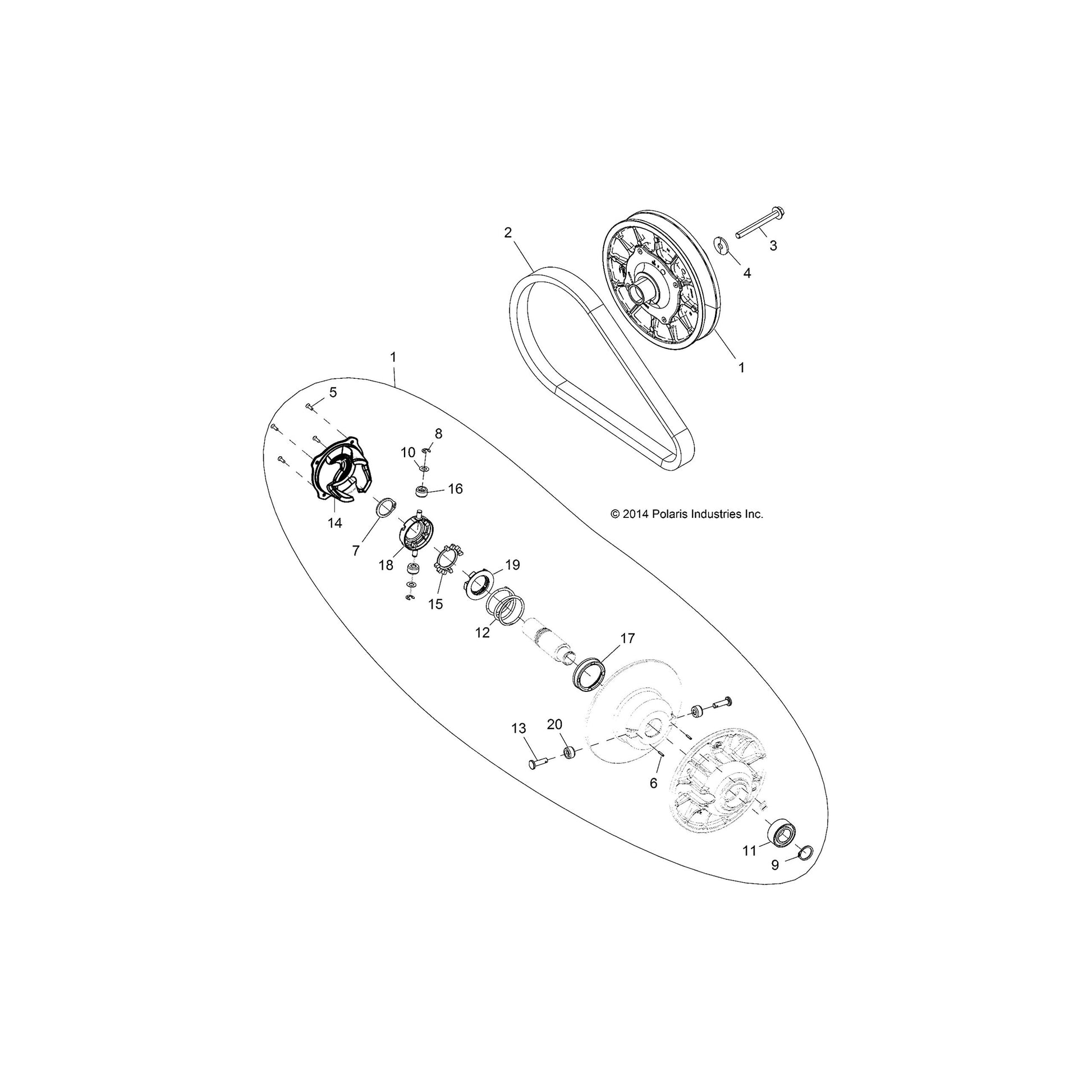 Polaris RZR Detent Star, Genuine OEM Part 3235608, Qty 1