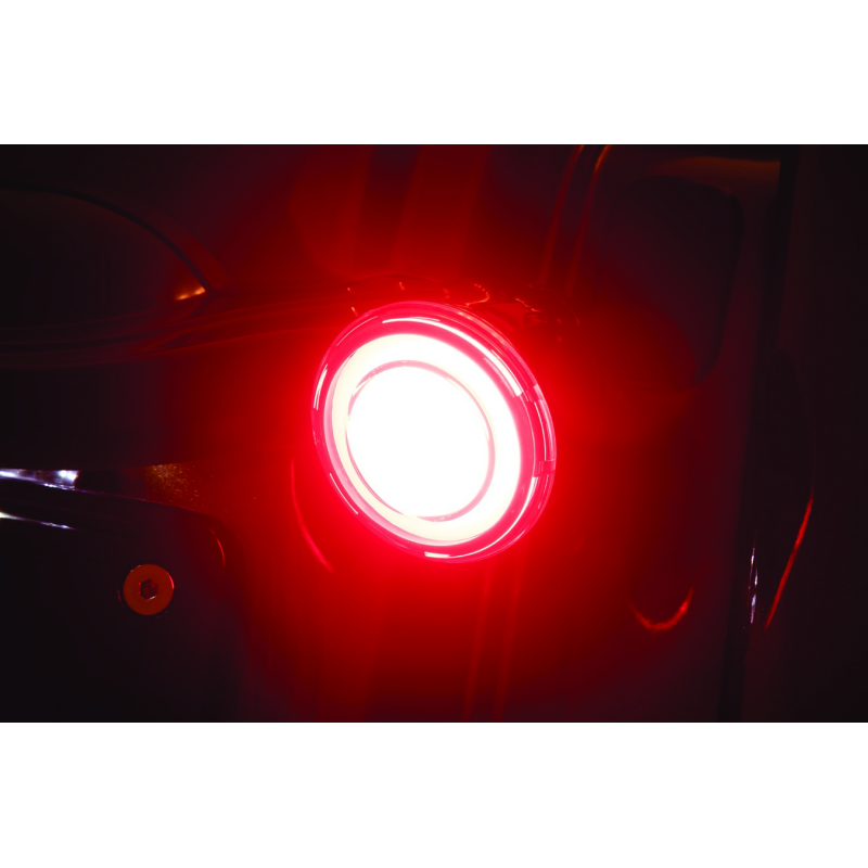 Kuryakyn Tracer L.E.D. Turn Signal Inserts Red/Red Smoke Lens Rear