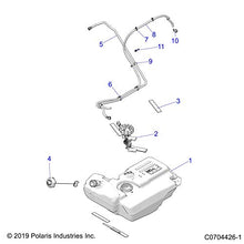 Polaris Ranger Fuel Line, 1/4 in, 185 CM, Genuine OEM Part 8450040-185, Qty 1