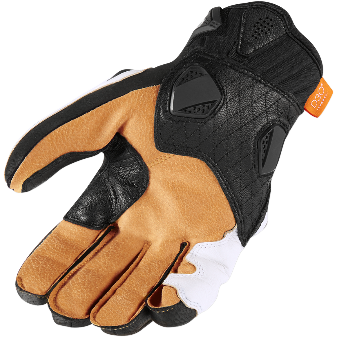 ICON Hypersport* Short Gloves - White - Large 3301-3553