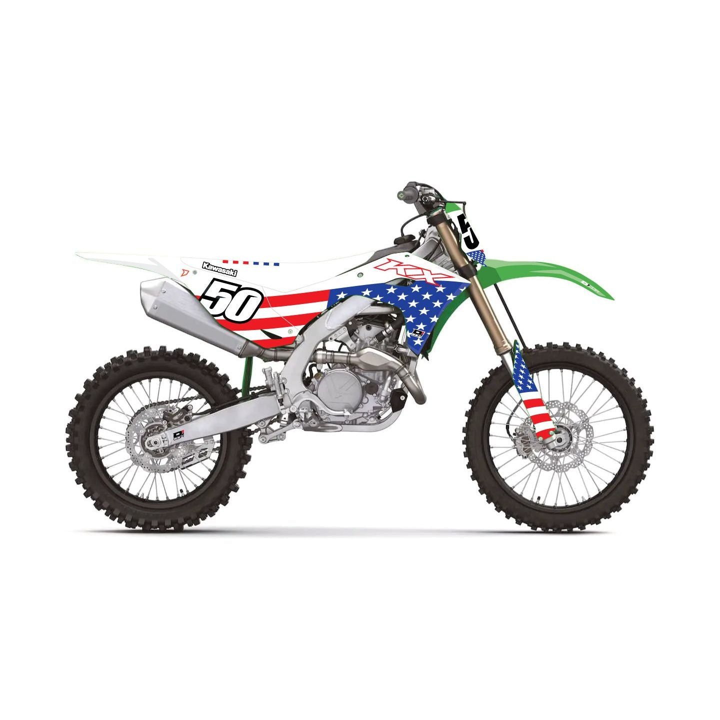 Complete Kit Usa Kawasaki Kx250/450 Wht Bg