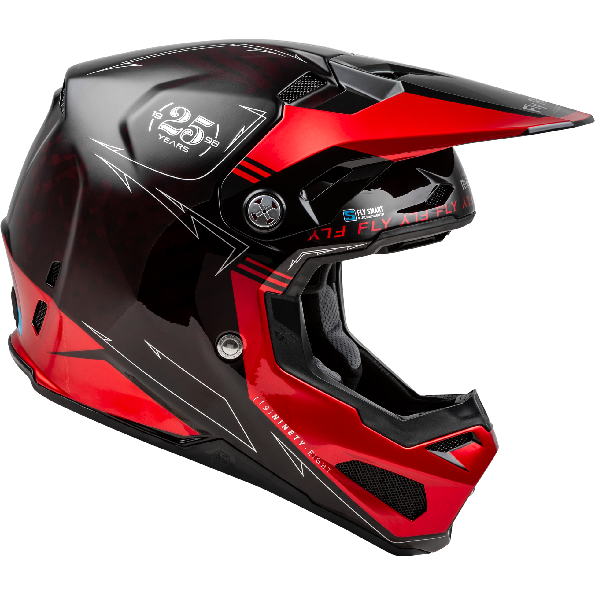 Youth Formula S Carbon Legacy Helmet Red Carbon/Black Yl