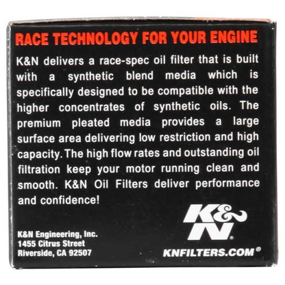 K&N Honda/Kawasaki/Polaris/Suzuki 1.969in OD x .469in ID x 1.438in H Oil Filter