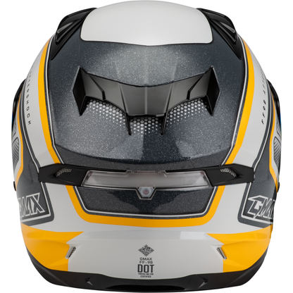 Ff 98 Aftershock Helmet White/Metallic Silver 3x